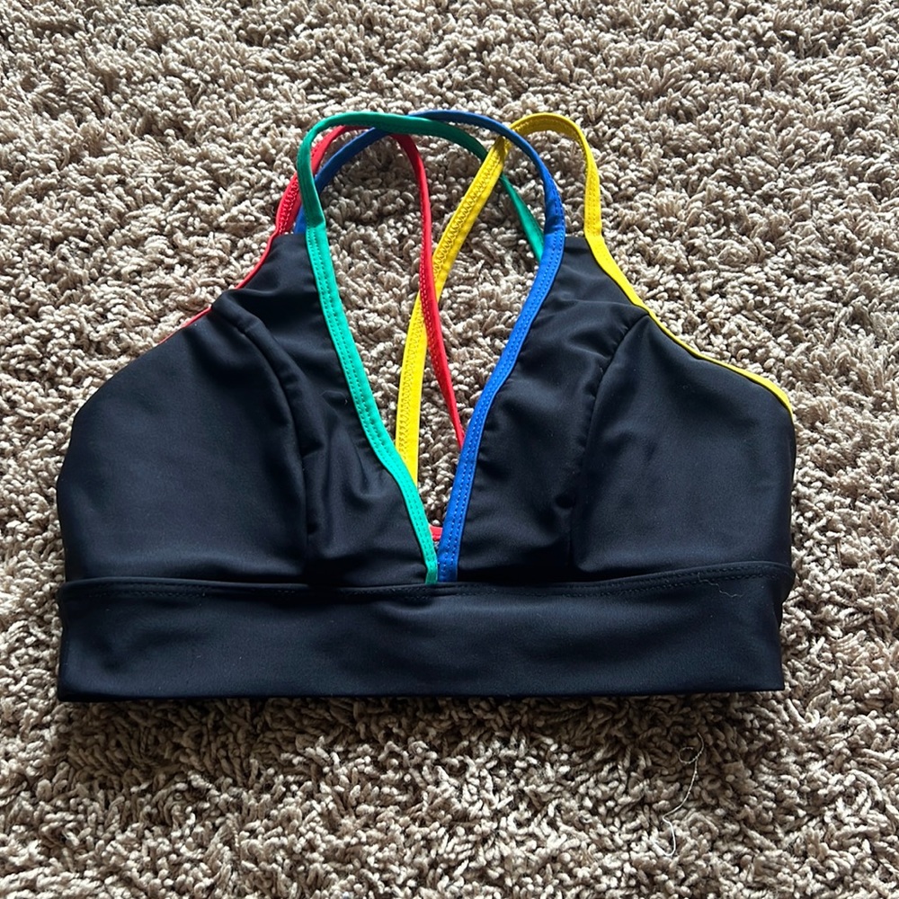 Multicolor Strappy Women's Top